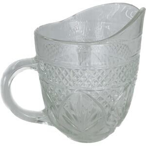 Anchor Hocking Creamer Pressed Glass D`Arques Durand 8 Ounce Pineapple Design